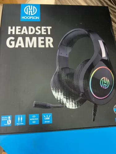 Fone de ouvido P2 Gamer Novo (Detalhes de umidade) funcionando