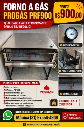 Forno a gás Progas
