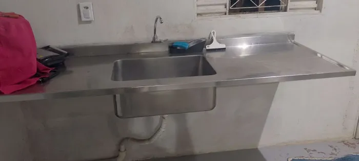 Pia de aço inox 