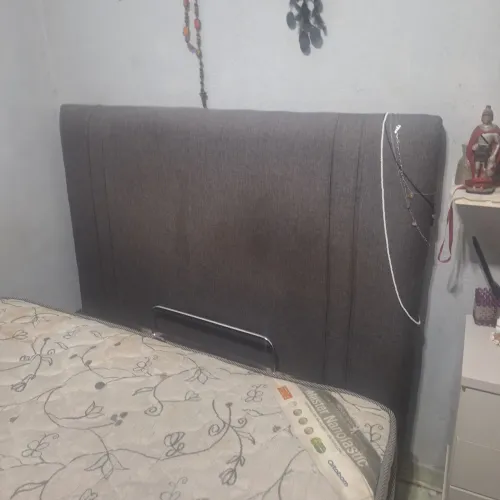 Cabeceira ortobom casal cinza