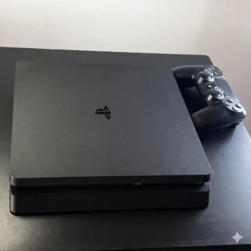 ? PS4 Slim 1TB Completo + 3 Jogos Mídia Física| Excelente Estado