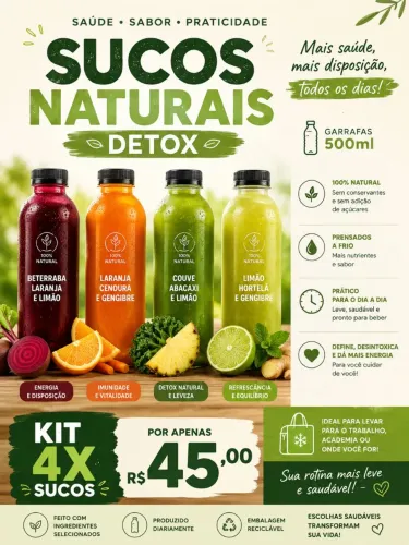 KIT SUCOS DETOX