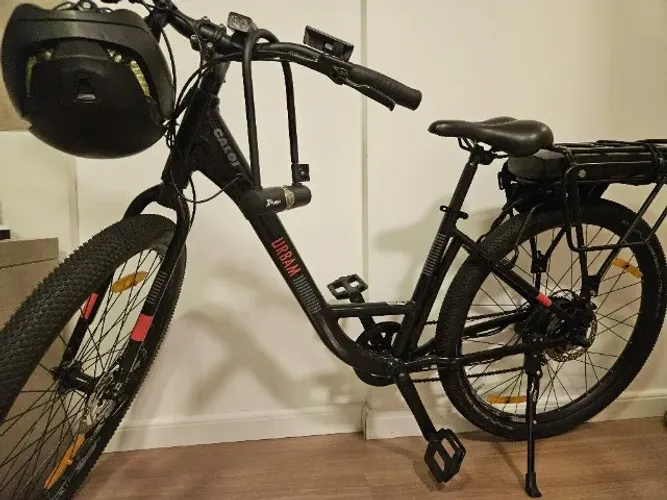 Bicicleta Eléctrica Caloi E-Vibe Urban Pouco Uso + Acessórios