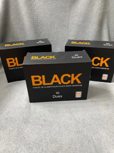 Fonte Gamer Duex 600W, PFC Ativo (NOVA)