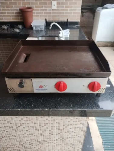 Chapa de Hambúrguer à Gás