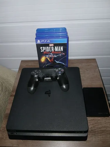 Ps4 slim 1tb com 19 jogos