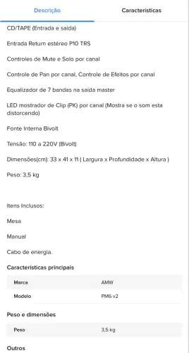 Mesa AMW PM6 v2
