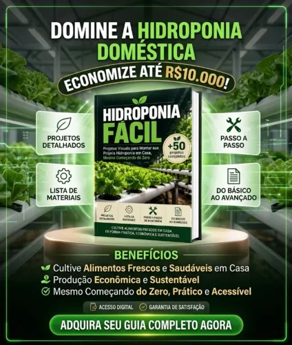 Apostila Hidroponia Fácil | +50 Projetos | Guia Digital Completo