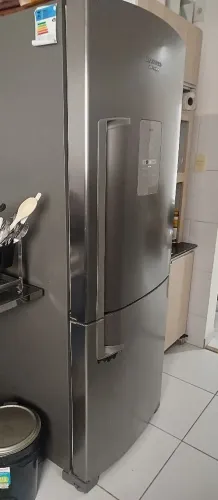 Geladeira Brastemp invertida inox 