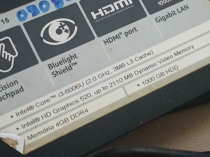 Notebook  acer i3 6 geração com bateria ruim