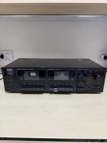 Tape Deck Duplo CCE CD-350 Stereo Cassette Recorder - Funcionando