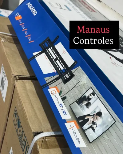 Suporte de Trilho para Tv de 37 - 80 Polegadas com Trava de Segurança 