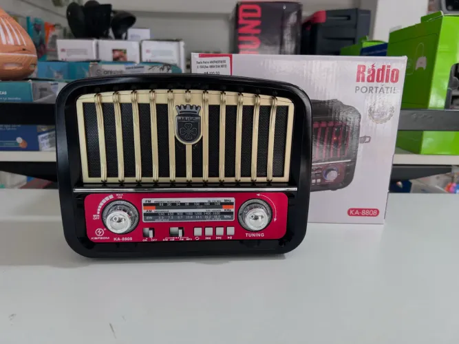 Rádio Retrô AM/FM/USB