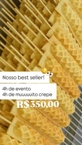 Crepe no palito