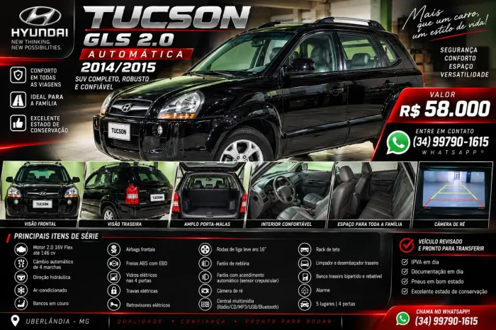 Hyundai Tucson 2.0 16V Flex Aut. 2015