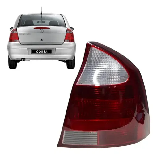 Lanterna Traseira Direita Corsa Sedan 2003 A 2012 Direito/passageiro Bicolor