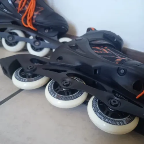 Patins Traxx ABEC-7 preto e laranja Tam 36-39 Nunca usado