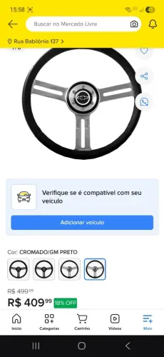 Volante GM Opala, Caravam, C10, Chevette