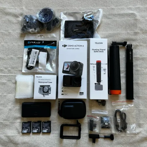 DJI Osmo Action 4 Adventure Combo + Kit Completo de Acessórios