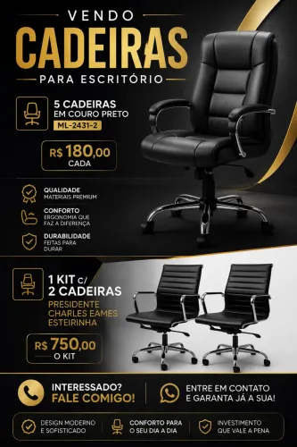 Cadeiras para escritório 