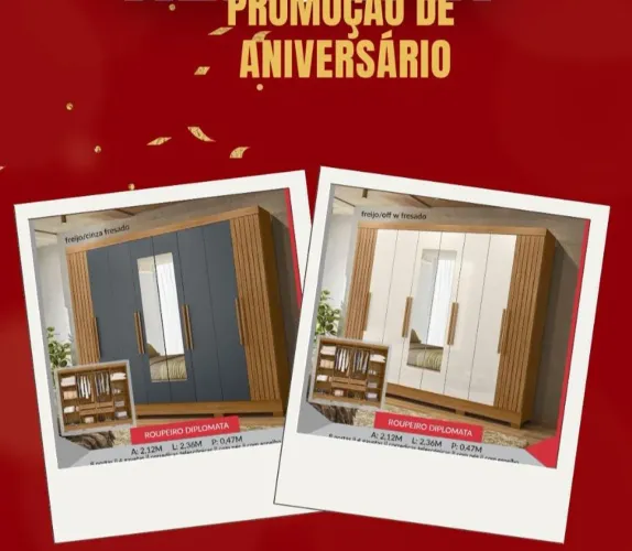 Promoção GUARDA ROUPA DE CASAL MONTAGEM GRÁTIS