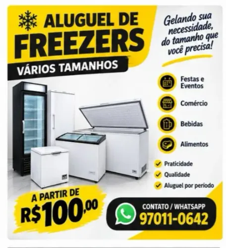 ALUGUEL DE FREEZER