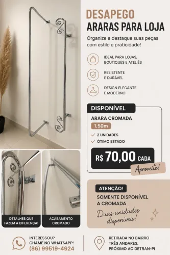 Araras para loja