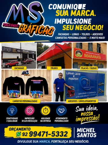 Gráfica para fachada, banner, adesivo e muito mais!