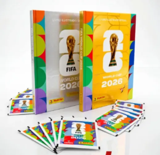 Album Copa 2026 Prata e Dourado