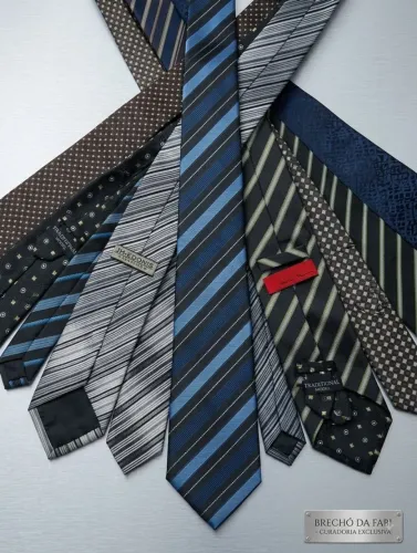Gravatas Masculinas Seminovas (Marcas Exclusivas: JH-Edonis, Sardegna, Maestro)
