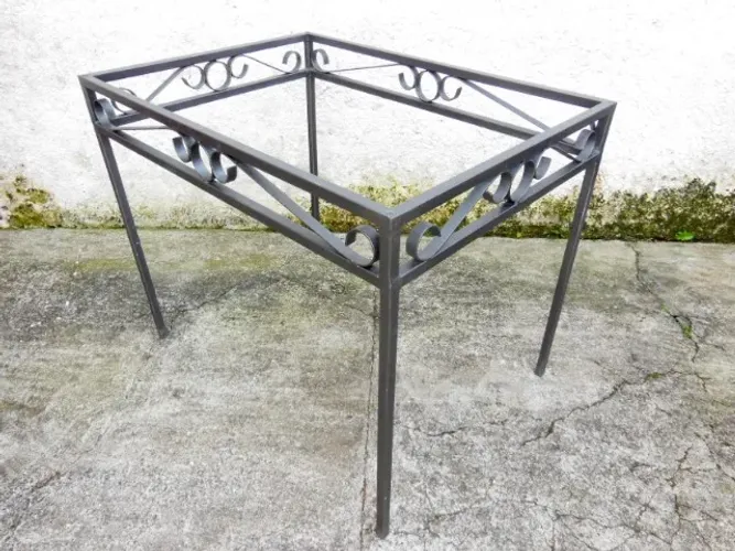 Base de Mesa Retangular Ferro Trabalhado 75,5 X 90 X 65