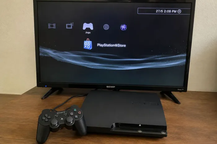  PLAYSTATION 3 SUPER SLIM DESBLOQUEADO HEN + 1 controle MUITO MAIS QUE UM VIDEOGAME! ?