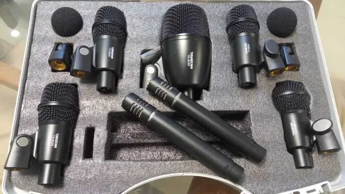 Kit Microfone para bateria 9 peças - Sem uso!