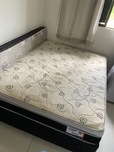 Cama box casal (box + colchão) Plumatex