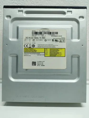 DVD-RW Toshiba Samsung TS-H653F SATA Máscara Preta Testado 100% Retro PC
