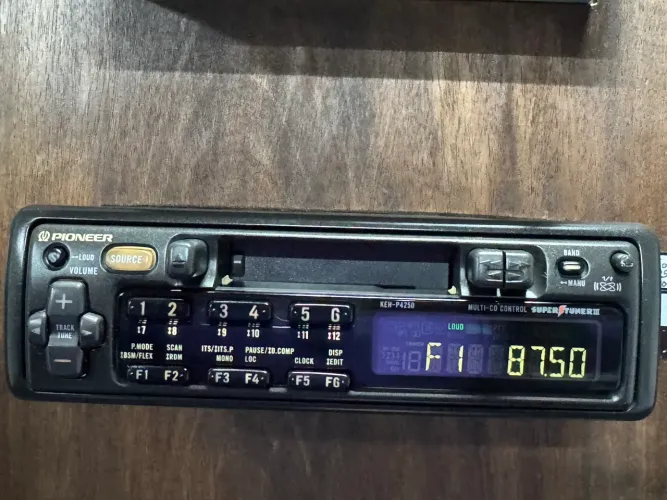 Toca fita rádio novo zero pioneer keh-p4250 plug cinta moldura novo original