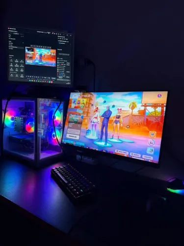 PC Gamer Completo Ryzen 5 5600X + RTX 2060 + Monitor LG 180Hz + Cadeira e Mesa Gamer