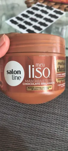 Máscara Matizadora Salon Line Meu Liso Chocolate Brilhante - Praticamente Nova