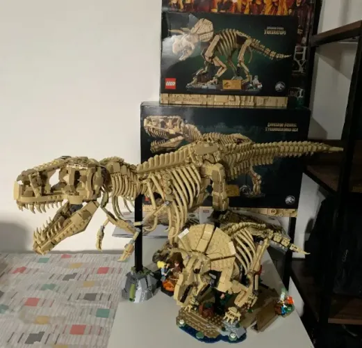 Kit Lego Jurassic World *5 T-Rex Triceratops 4.299 peças 100% Originais Seminovos