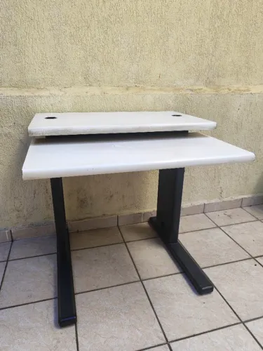 Mesa Escrivaninha Compacta de Computador de 2 Níveis