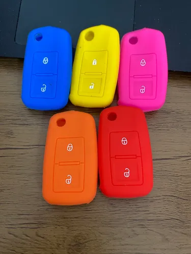 Capa chave VW silicone 2 botões 