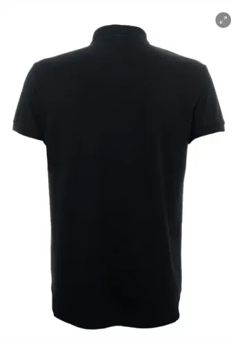 Camisa Polo Yamalube Patch Preta Masculina