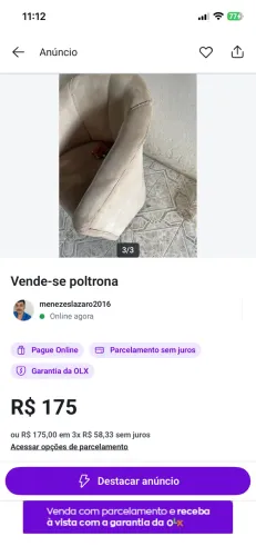 Vende-se poltrona