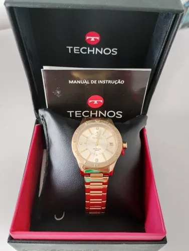 Relógio Technos Original Lacrado Dourado.