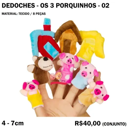 Dedoche - Os Três Porquinhos com Casas
