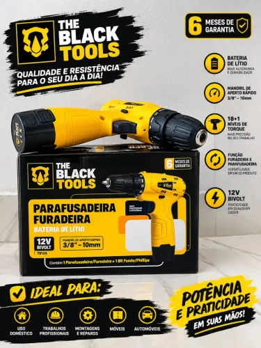 Parafusadeira Furadeira The Back tools
