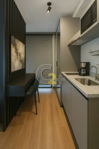 Apartamento Studio à venda em Santo Amaro com 1 quarto, sem vaga