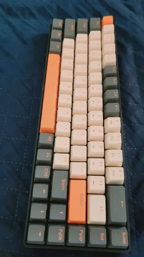 Teclado mecânico ziyoulang k68 wireless