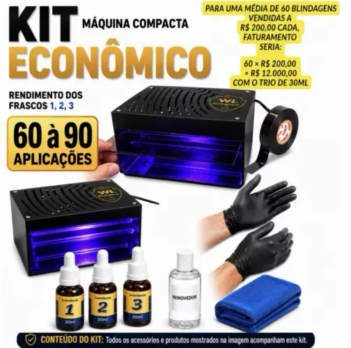Máquina para blindagem de celular