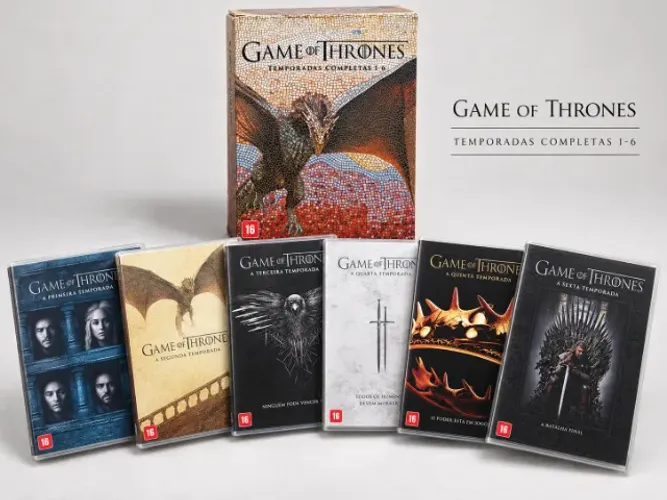 Box DVD Game of Thrones Temporadas 1 a 6 Completo por R$ 165